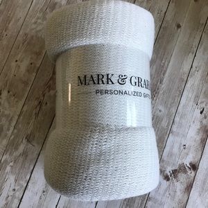 Mark & Graham 50x60” Gray Throw Blanket